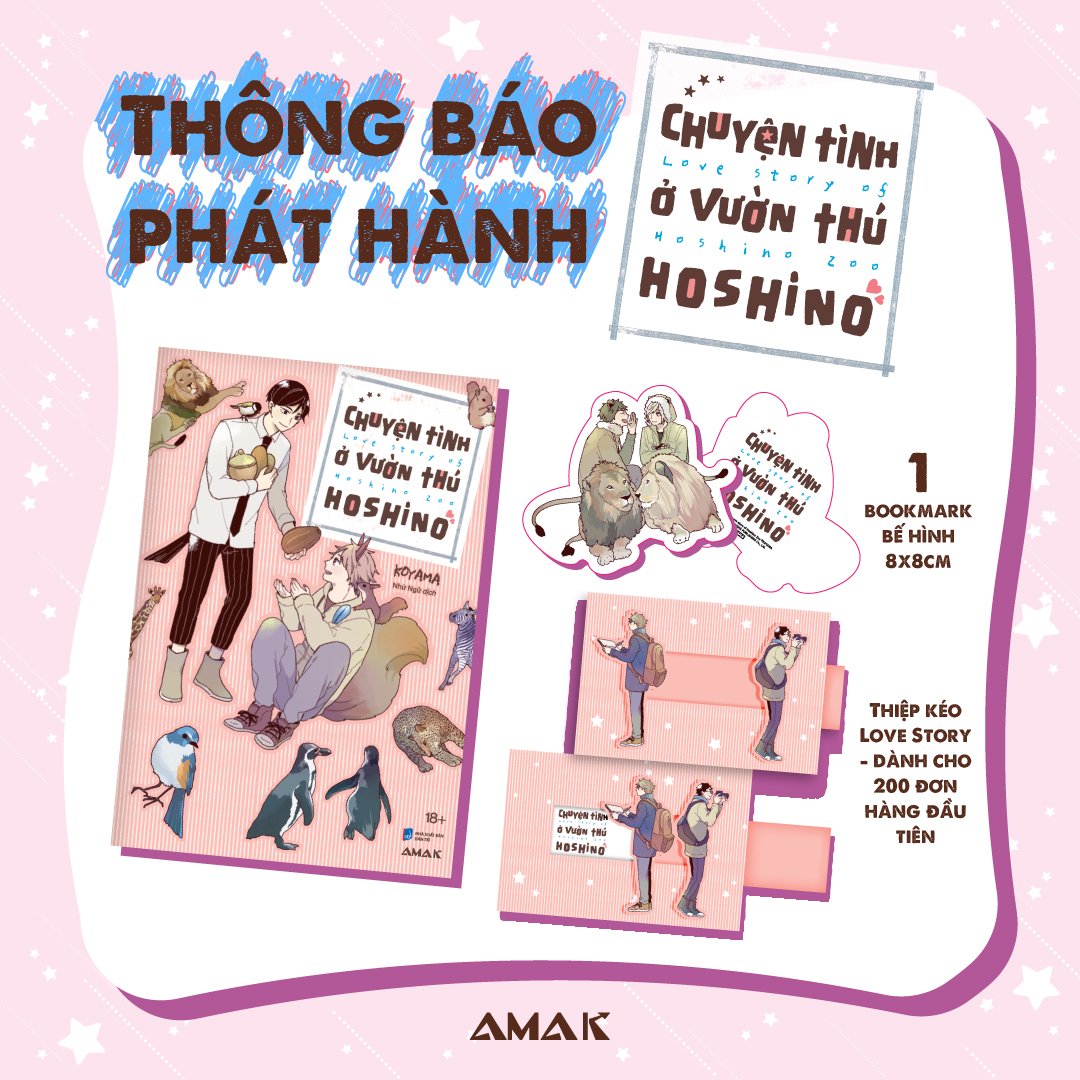 [Manga] Chuyện Tình Ở Vườn Thú Hoshino - Amakbooks