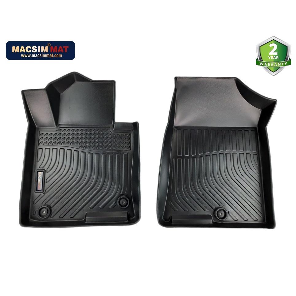 Thảm lót sàn xe ô tô Kia Optima 2016- nay Nhãn hiệu Macsim chất liệu nhựa TPV cao cấp màu đen