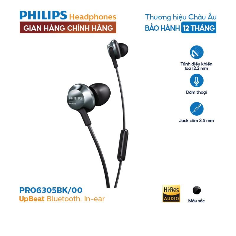 Tai nghe Philips PRO6305BK/00, Màu đen - Hàng nhập khẩu