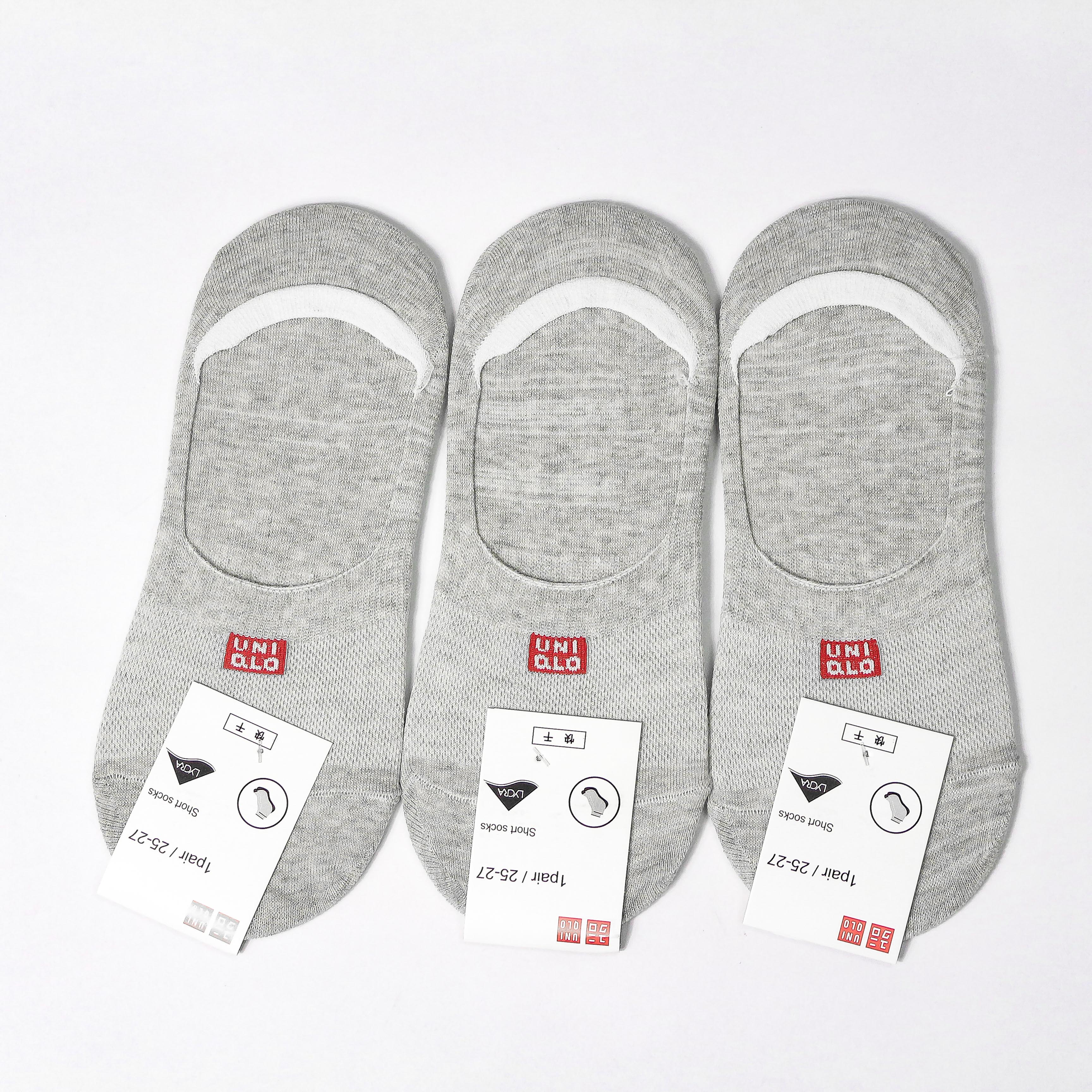COMBO 03 ĐÔI Tất Vớ Lười Nam giấu Gót Sợi Cotton Tre Thoáng Khí Ngăn Mùi