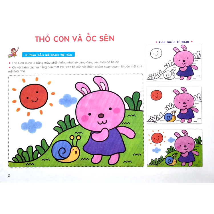 Màu Hồng - Bé Tập Tô Màu