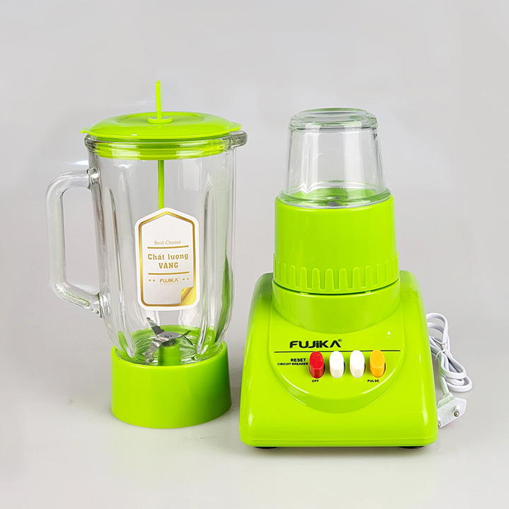 Máy Xay Sinh Tố Fujika FJ-9 Nhiều Chế Độ Xay 2 Cối Thủy Tinh Công Suất 350W Dung Tích 1,25L - Hàng Chính Hãng