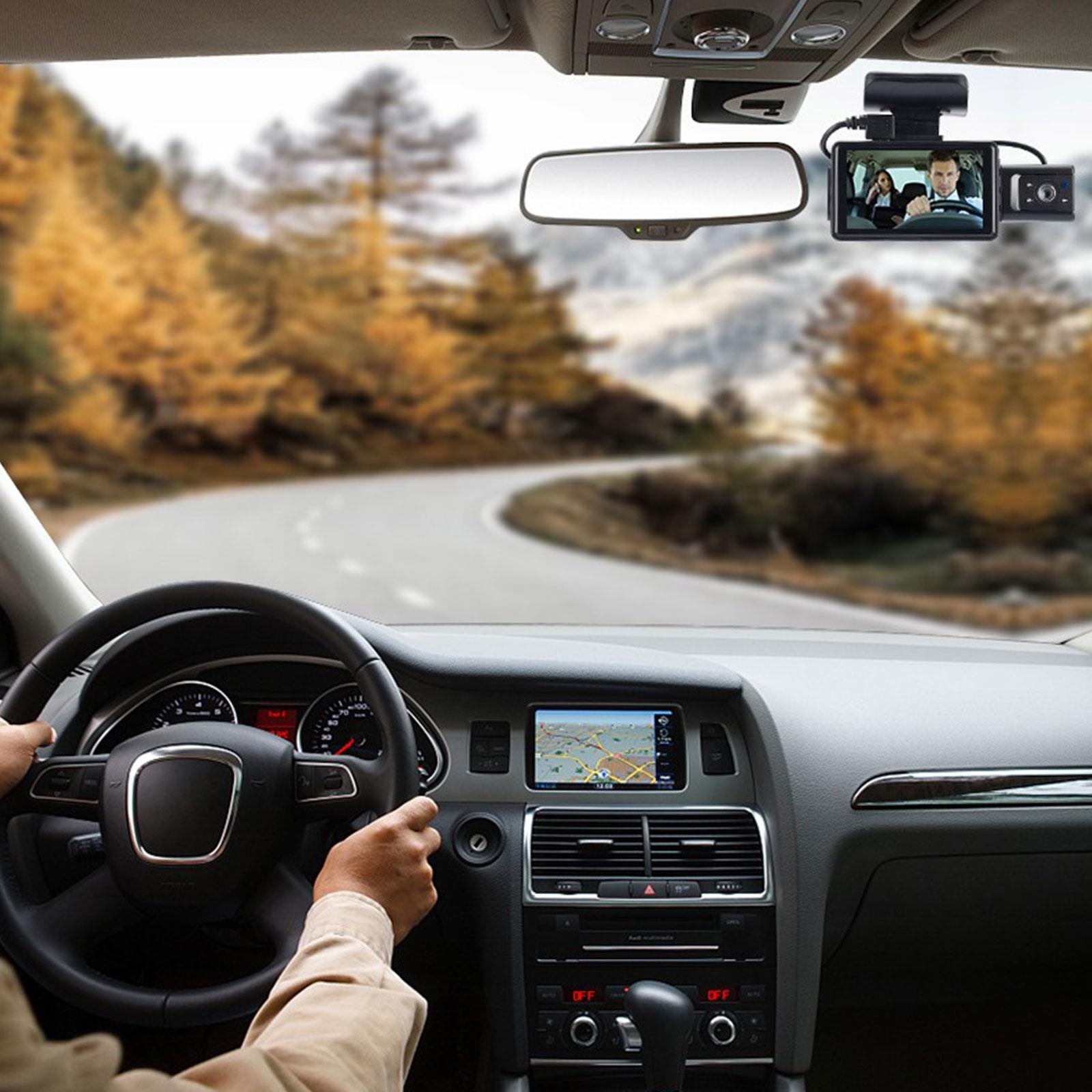 Camera hành trình ô tô Có hỗ trợ Vlog bên trong xe góc rộng 360 độ Vlog Camera Car FHD 1080