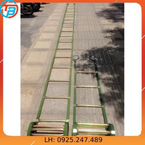 Thang dây PCCC, Thoát hiểm nhà cao tầng - Dài 40m - Có 2 đầu móc tải trọng 300kg