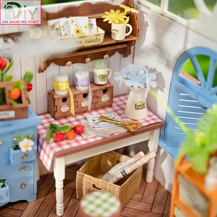 [Bản Tiếng Anh] Robotime Rolife Mô hình nhà búp bê tự lắp ghép gỗ DIY Miniature House Kit   | Dreamy Garden House DG163 Quà tặng giáng sinh trang trí sáng tạo