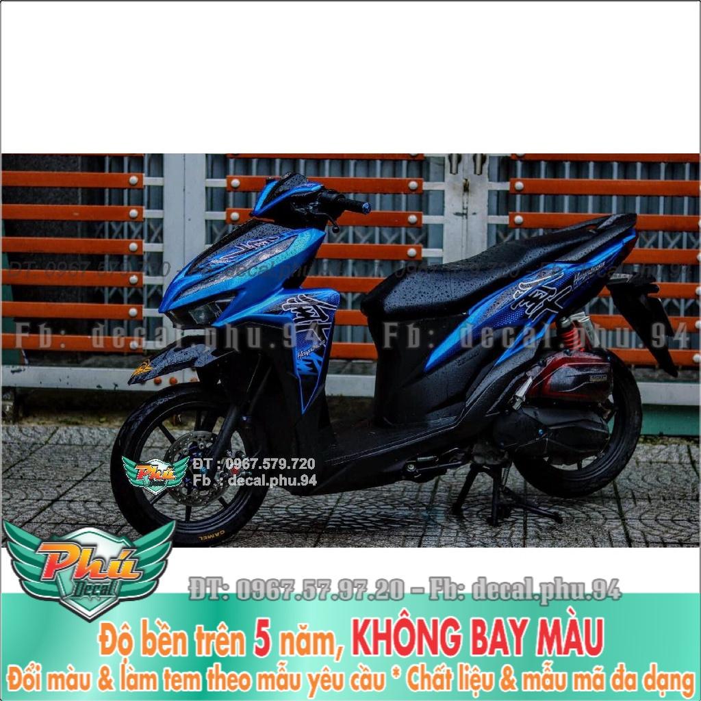 Tem Rời Vario Xanh đen Hayabusa -1