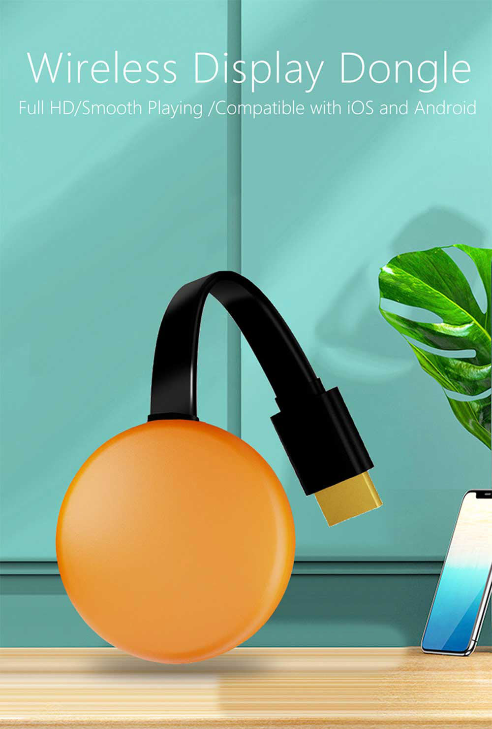 ROGTZ - Bộ Kết Nối Hdmi Không Dây K13 Wireless Display Dongle Phản Chiếu Hình Ảnh Điện Thoại Tương Thích IOS Android Phân Giải Cao 1080P Wifi 2.4Ghz HĐH Ios Linux Android Casting Youtube Netflix Đa Ngôn Ngữ  Nhiều Định Dạng Âm Thanh - Hàng Chính Hãng