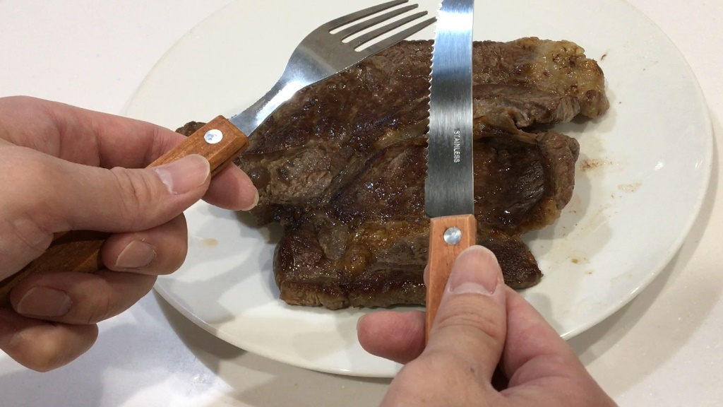 Bộ dao & nĩa inox Echo - Cán gỗ