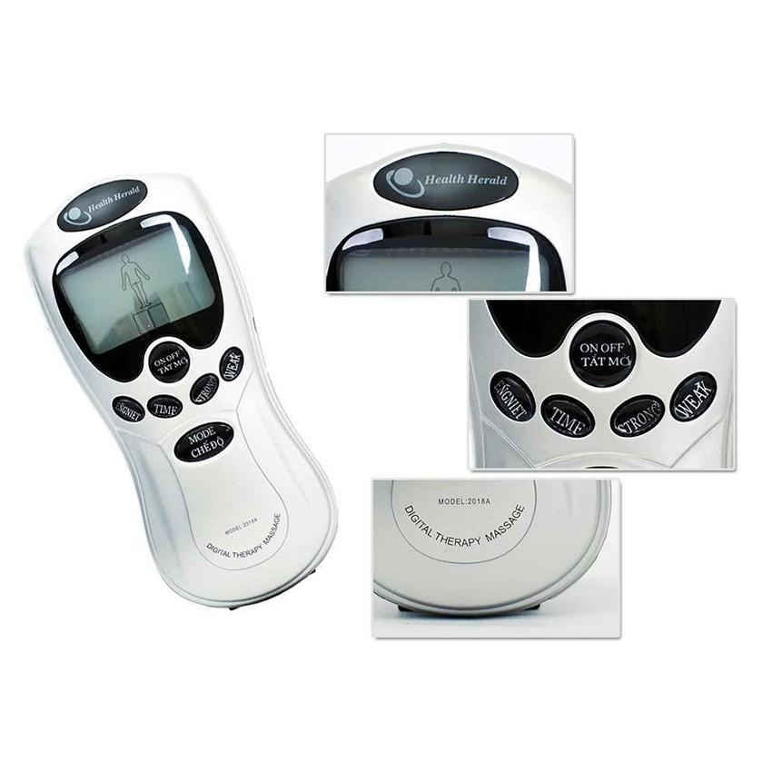 Máy Massage Xung Điện, Bấm Huyệt SYK 208 - Gồm 4 Miếng Dán Xung Đều, Thoải Mái, Hiệu Quả -- Hàng Chất Lượng KST