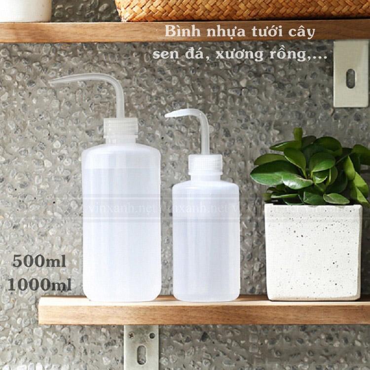 Bình tưới cây sen đá xương rồng vòi cong 500ml