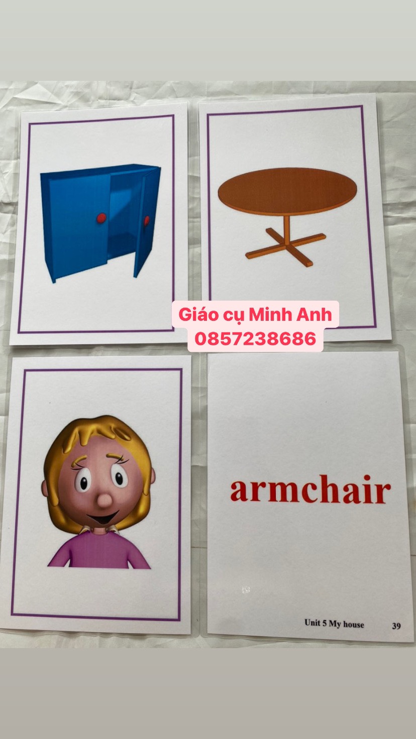 Flashcard SUPER MIND STARTER -64 thẻ ép plastic bền đẹp