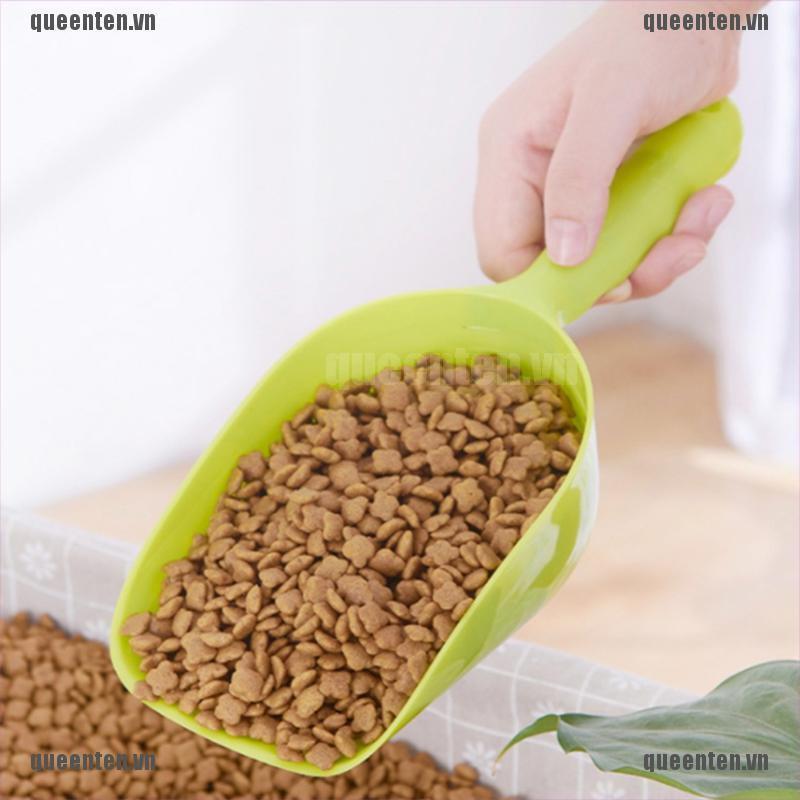 Pet Feeding Shovel Large Capacity Thickening Cat Spoon Plastic Shovel Pet Feeder QUVN