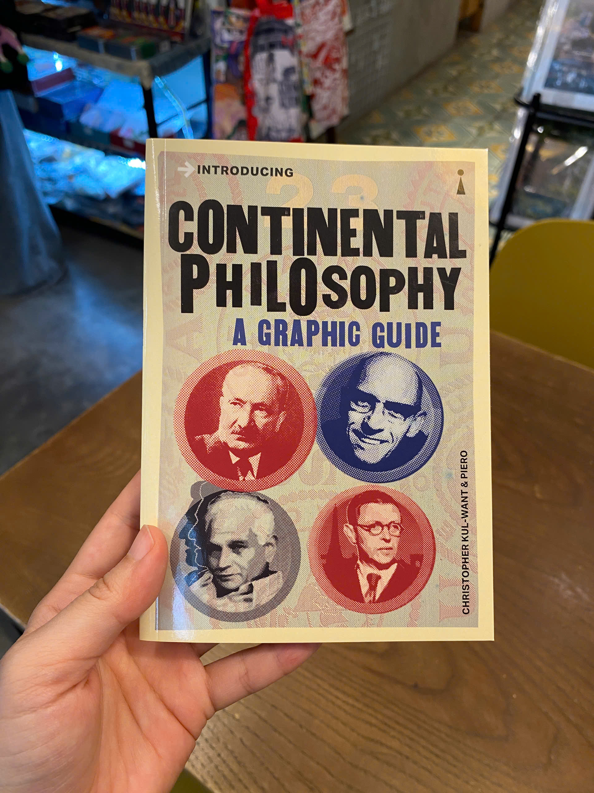 Sách - Introducing Continental Philosophy: A Graphic Guide by Christopher Kul-Want | English Book