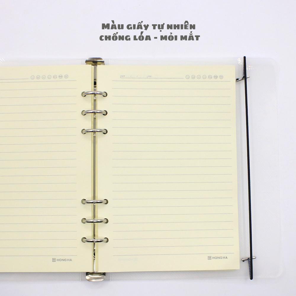 Sổ Bìa Còng Nhựa Trong Subject A5 - Kẻ Ngang - 200 Trang 100gsm - Hồng Hà 3023