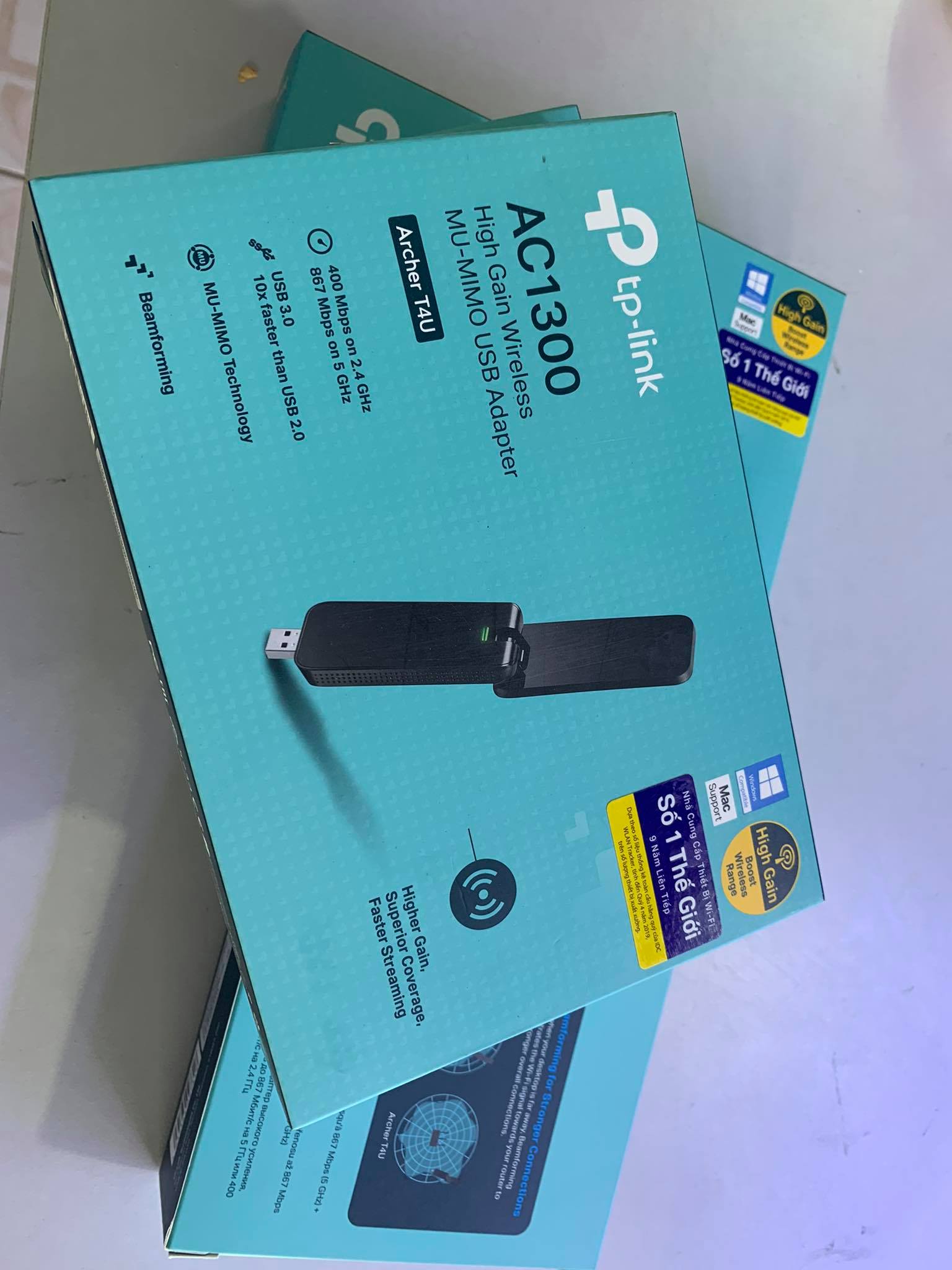 Bộ Chuyển Đổi USB Wifi TP-Link Archer T4U Băng Tần Kép MU-MIMO AC1300 - Hàng Chính Hãng