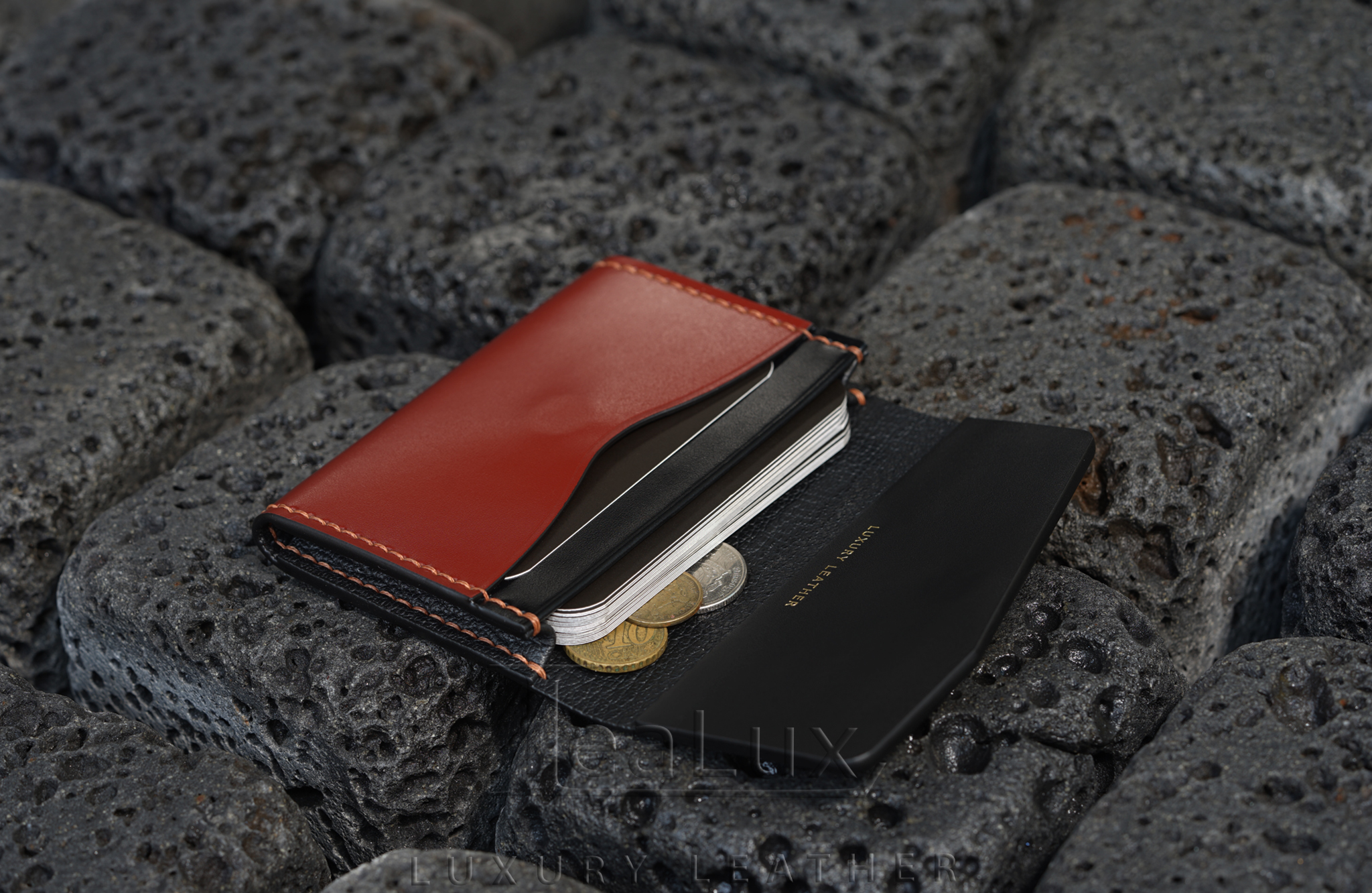 Ví Da Đựng Thẻ Handmade Cao Cấp Lealux Card Wallet