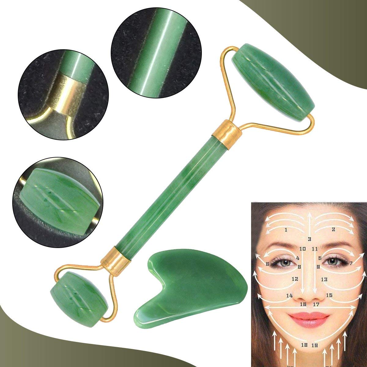 Cây Lăn Massage Đá Thạch Anh 2 Đầu