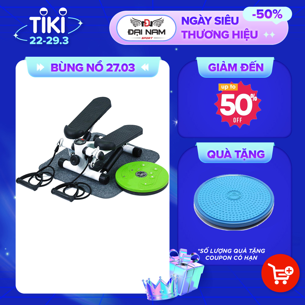 Combo Máy chạy bộ Mini tại chỗ + Đĩa xoay eo + Thảm lót máy chạy