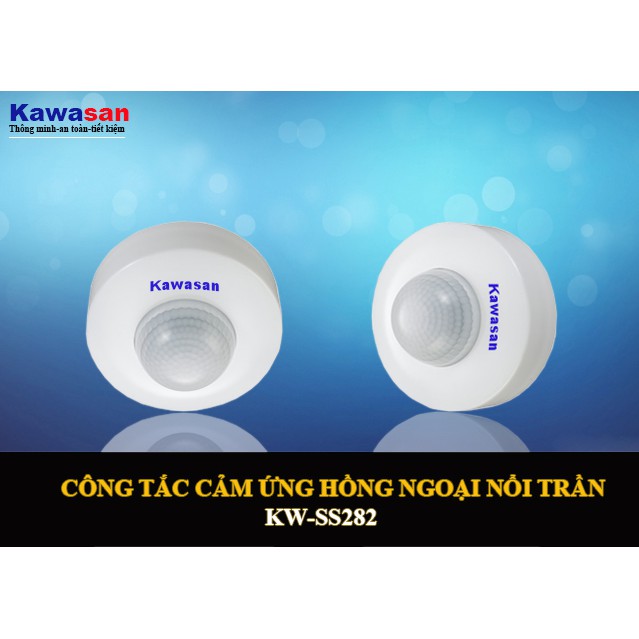 Công Tắc Cảm Ứng Hồng Ngoại Nổi Trần KAWASAN SS282 3PIR ( 3 Mắt Cảm Biến)- Hàng Chính Hãng