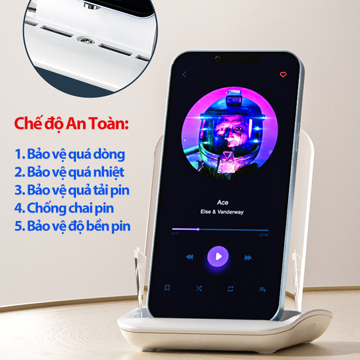 Sạc Nhanh Không Dây 65W A9299 Thế Hệ Mới Thích Hợp Cho Tất Cả Các Dòng Điện Thoại, Đế Sạc Không Dây Tặng Kèm 2 Đầu Sạc Từ Tính