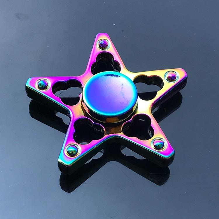 Con Quay Đồ Chơi Spinner BằNg HợP Kim phản quang cầu vồng