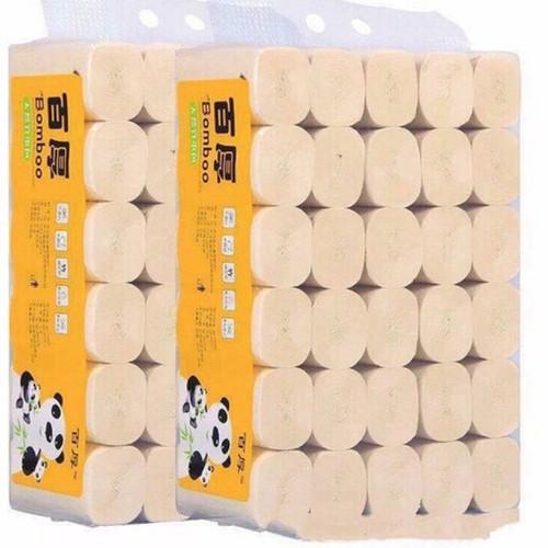 BỊCH 36 CUỘN GIẤY VỆ SINH GẤU TRÚC SIÊU DAI HÀNG CHUẨN NỘI ĐỊA
