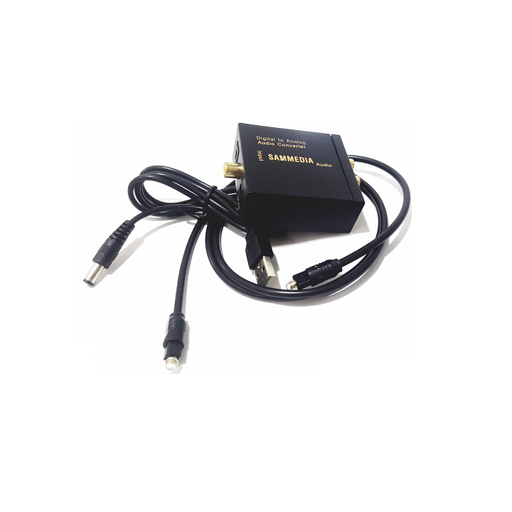 Bộ chuyển âm thanh TV 4K quang optical sang audio AV ra amply SAMEDIA-hàng chính hãng