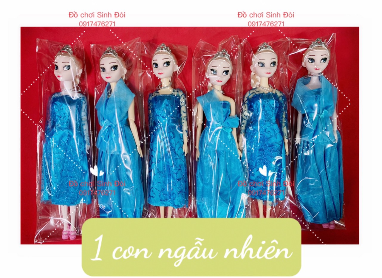 Búp bê công chúa áo xanh - 1 bê ngẫu nhiên