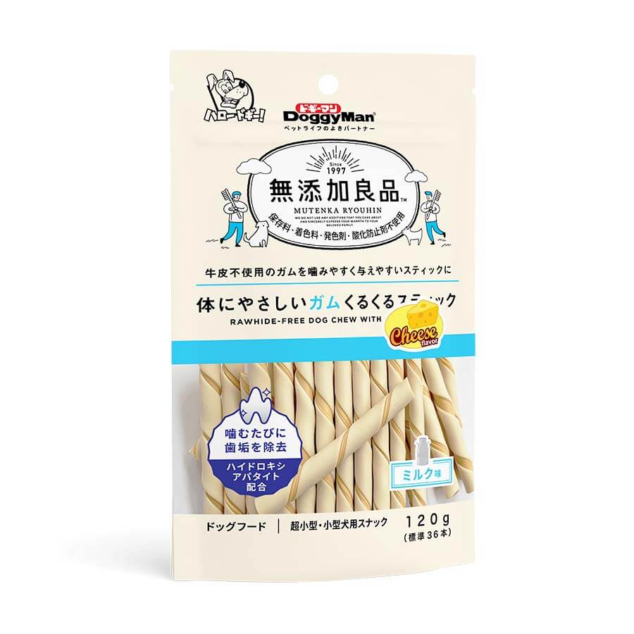 Que gặm hương phô mai mini không chưa chất bảo quản - DoggyMan 36 que ( 120gr ) - Set 6 Túi