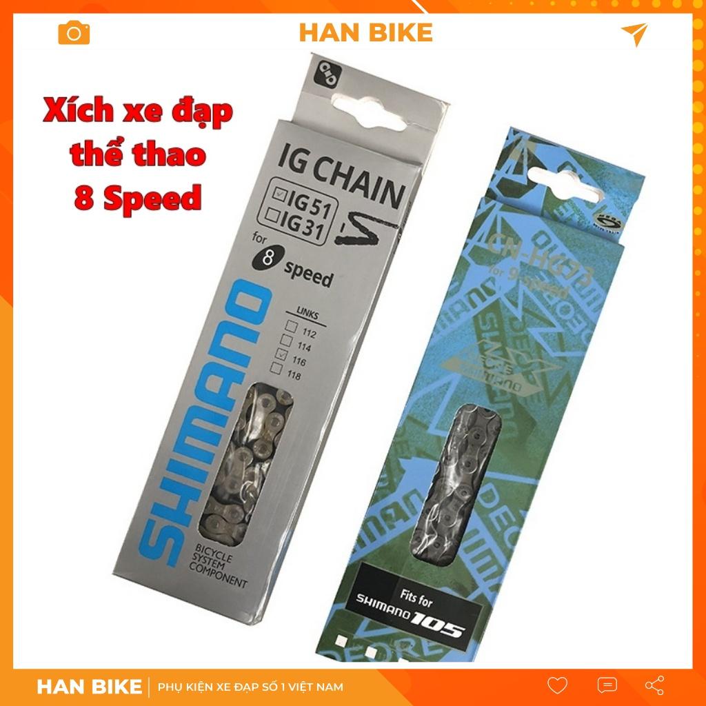 Xích xe đạp thể thao địa hình 8 tốc độ - Xích sên SHIMANO 8 Speed