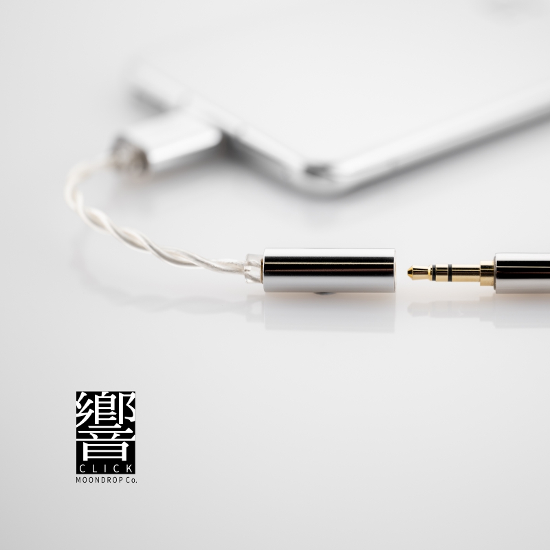 MOONDROP CLICK Bộ giải mã Type C | Cáp chuyển đổi âm thanh | Dongle Dac Amp | Hàng chính hãng