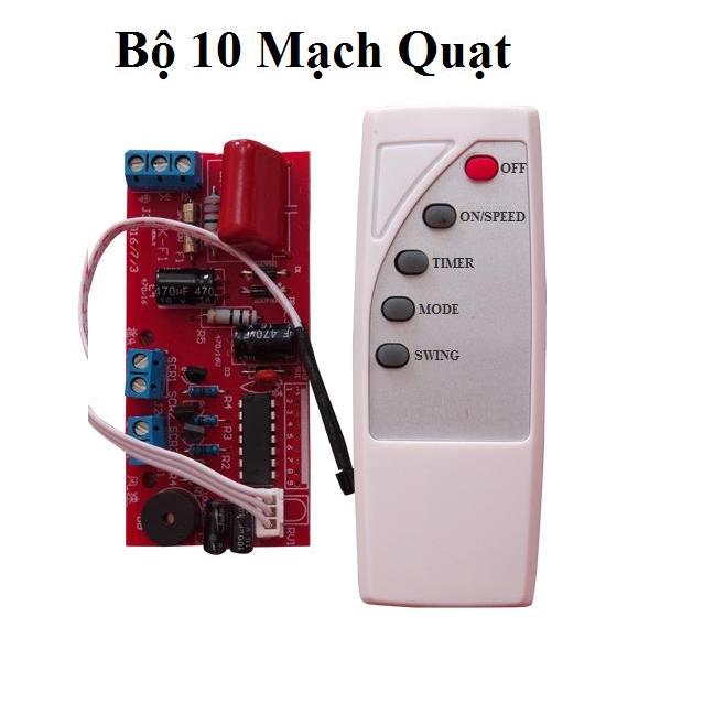 10 mạch điều khiển quạt từ xa dùng cho quạt bàn, quạt treo tường, quạt cây.. điều