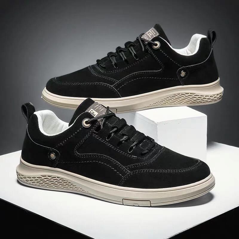 Giày Nam, Giày Sneaker Thấp Cổ Da Cao Cấp 2021