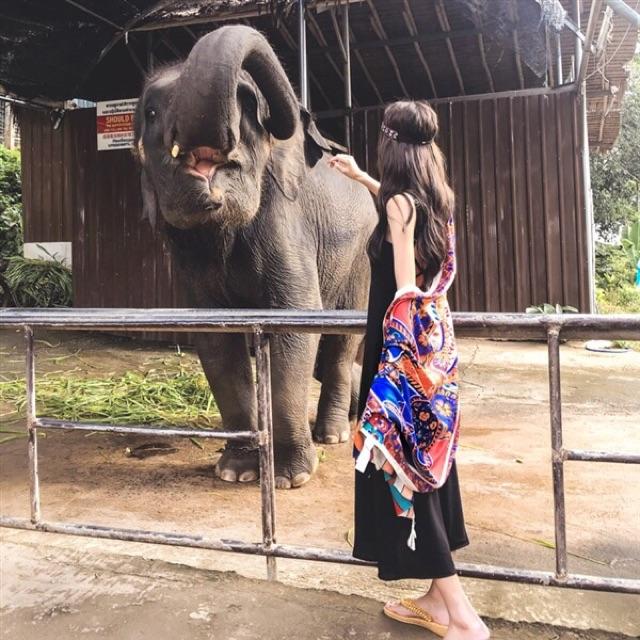 Khăn choàng bohemian khăn choàng in hoạ tiết thổ cẩm