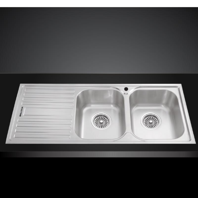 Chậu Rửa Chén Malloca MS 1025L NEW - Inox 304 - Ngang 116cm