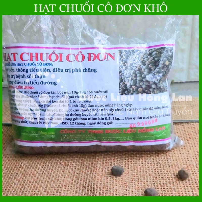 1kg Hạt chuối hột cô đơn khô sạch