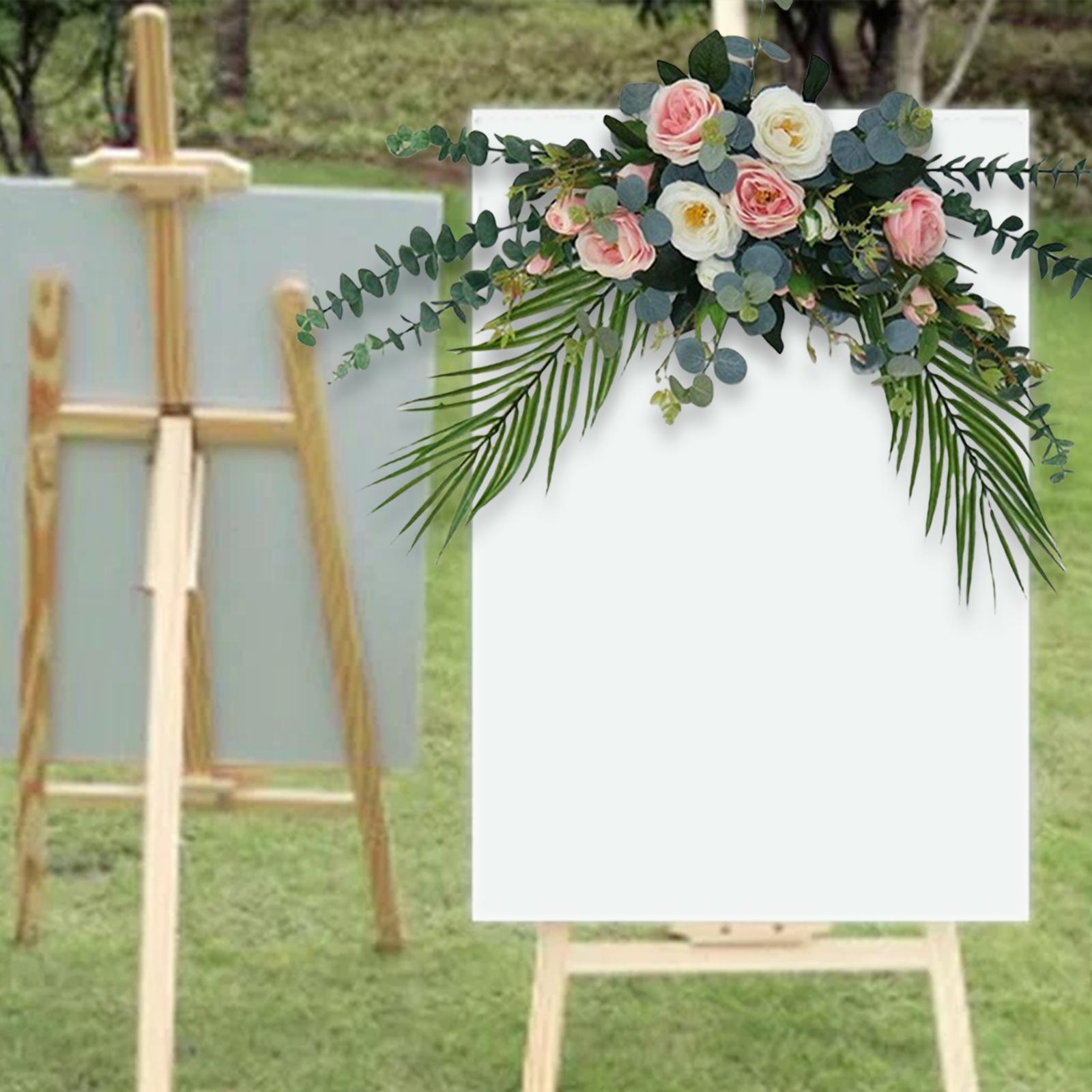 2x Faux Floral Decoration for Photographic Props Engagement Ceremony