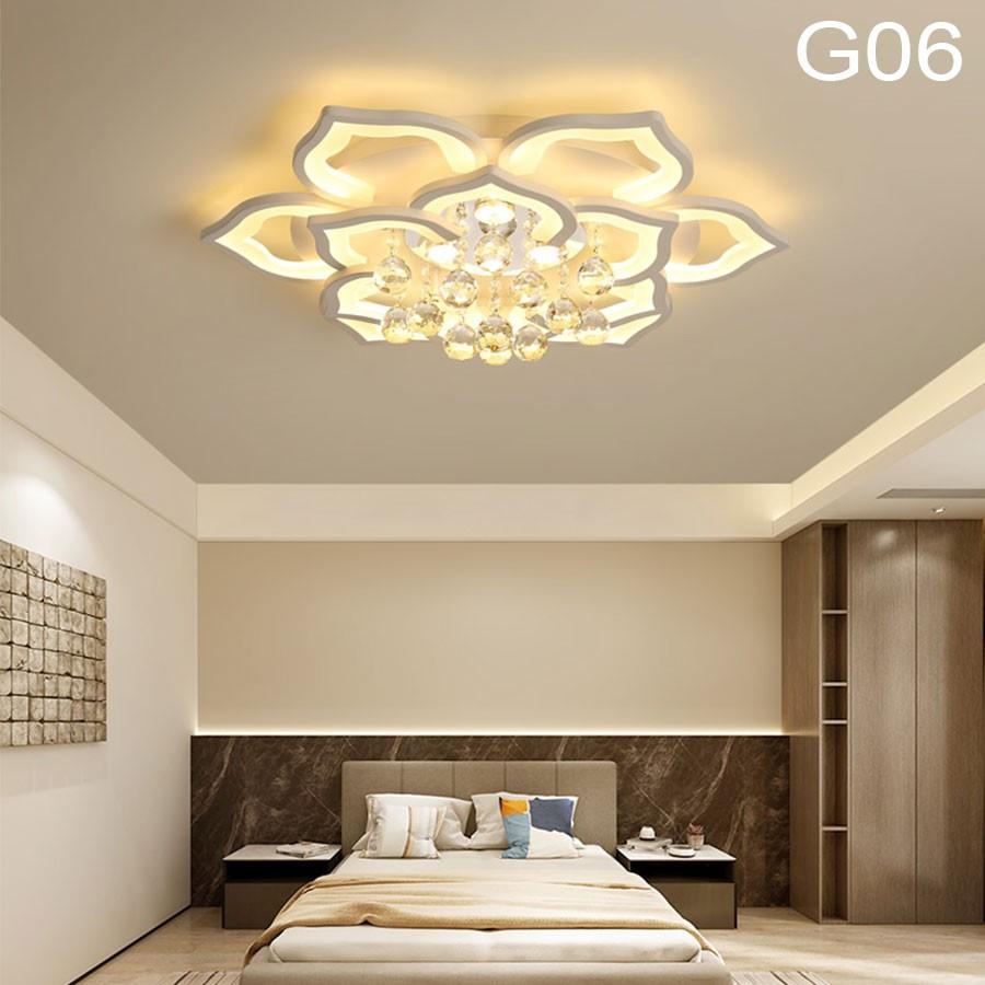 Đèn Mâm Led Ốp Trần Hoa Sen 16 Cánh Trang Trí Phòng Khách,Ngủ,Spa Điểu Khiển Từ Xa Phân Tầng, Lõi Đồng