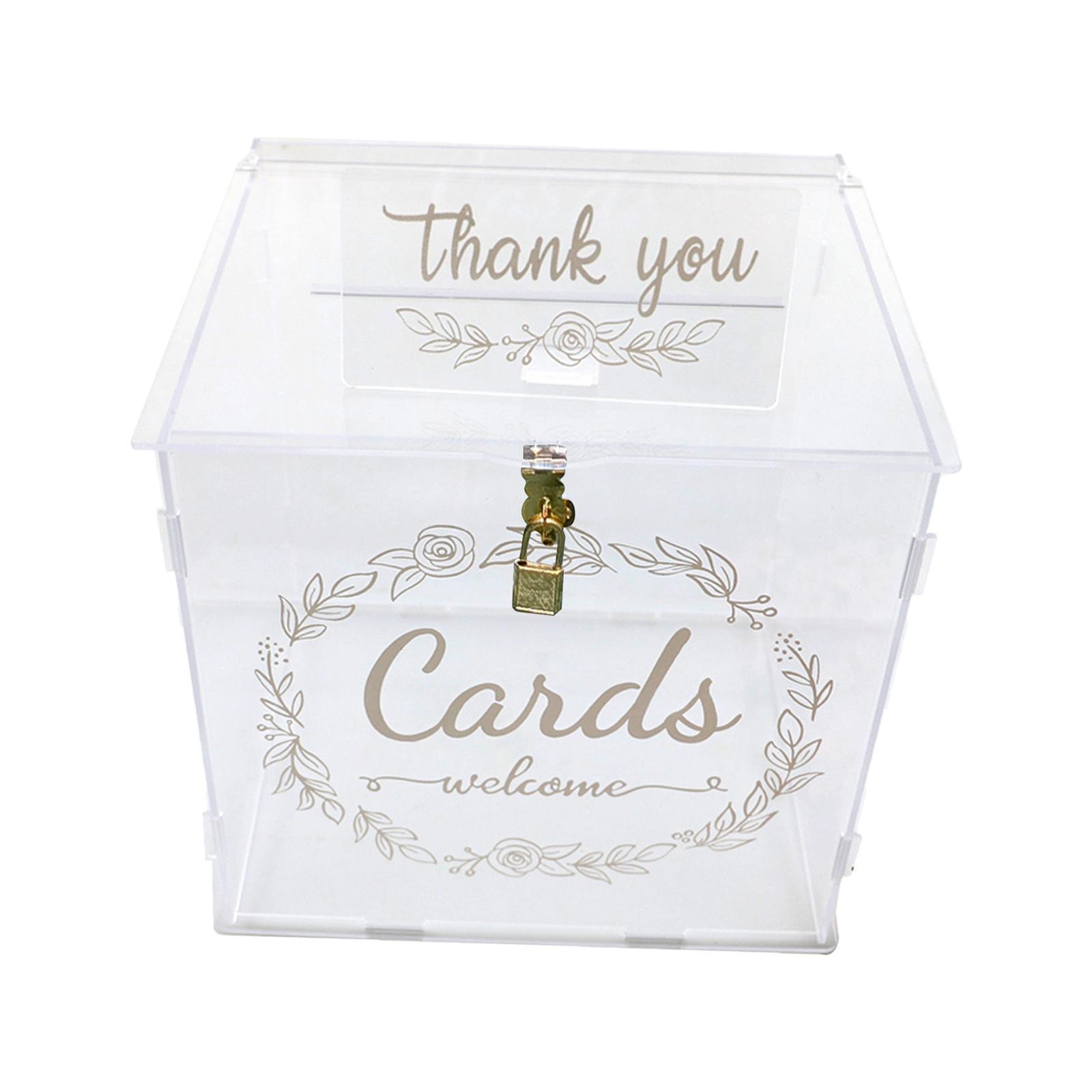 Acrylic Wedding Cards Box Decorations for Fall Wedding Reception Thanksgiving