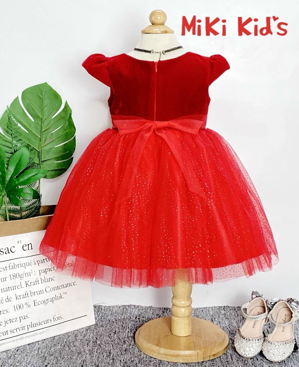 ĐẦM NHUNG CÔNG CHÚA NOEL CAO CẤP