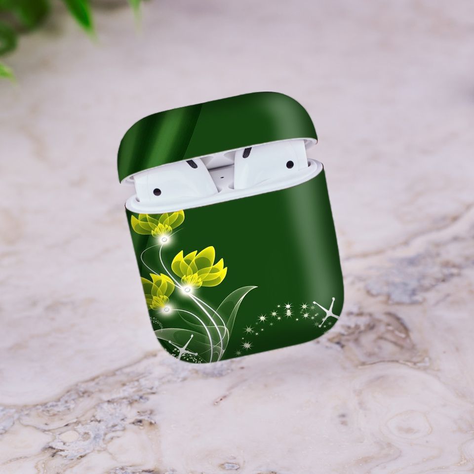 Miếng dán skin chống bẩn cho tai nghe AirPods in hình Họa tiết - HTx118 (bản không dây 1 và 2