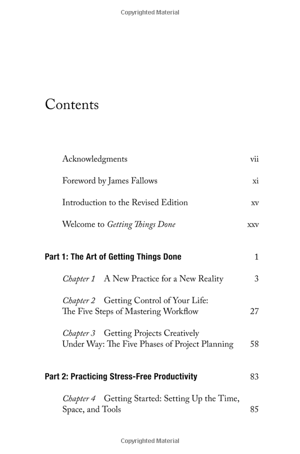 Getting Things Done: The Art Of Stress-Free Productivity