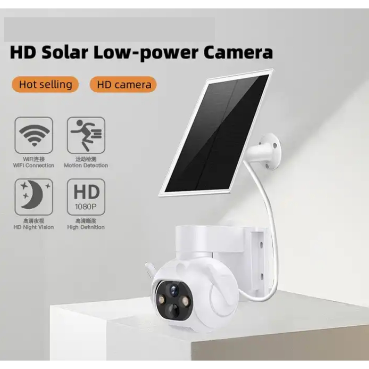 (Lỗi 1 đổi 1) Camera năng lượng mặt trời 4g ICSEE quan sát 4K bên ngoài, năng lượng mặt trời, không dùng điện, có pin APP iCSee - Hàng nhập khẩu