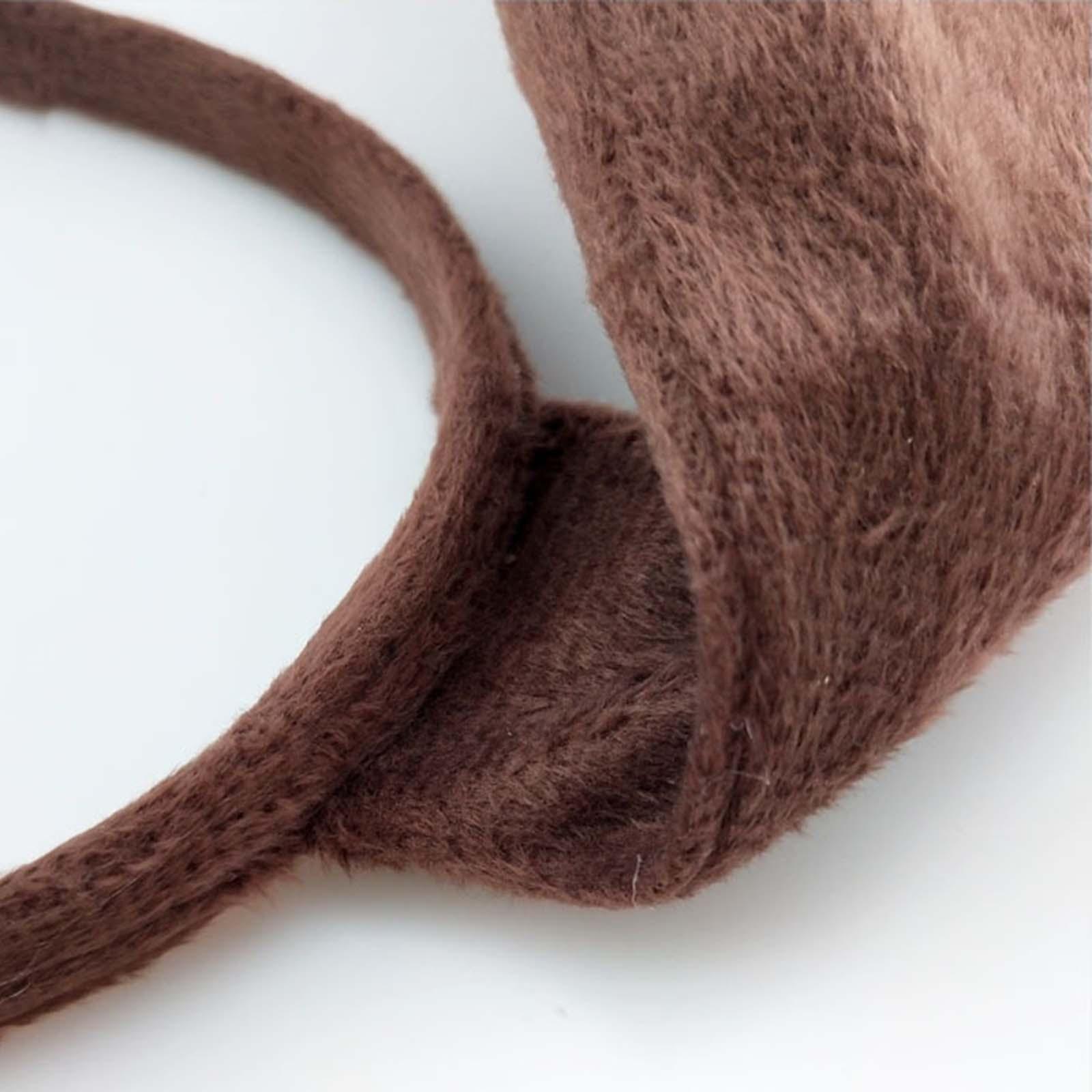 Dog Ears Headband Tail Bowtie Set Headwear Animal Ears Headband Costume Hair Hoop Dog Ears and Long Tail for Party Prom Women