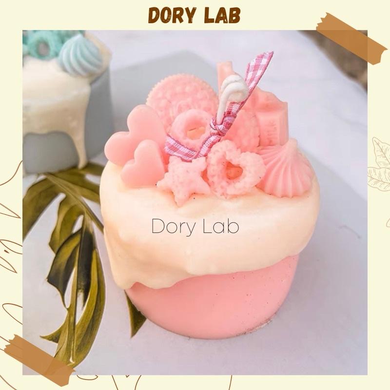 Nến Thơm Bánh Kem Full Topping Handmade Không Khói, Quà Tặng, Phụ Kiện Decor - Dory Lab