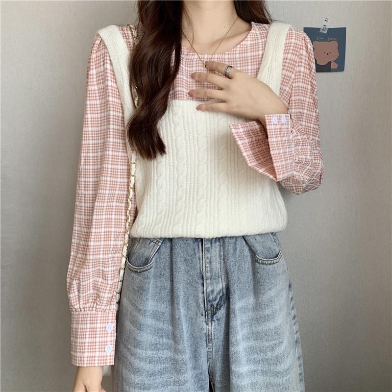 Áo Gile Len Vặn Thừng Croptop 2 Dây Mặc Rời Hoặc Mix Sơ Mi Cardigan