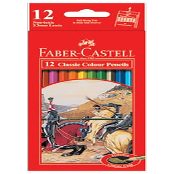 Bút Chì Màu Classic Knight Faber-Castell 12 màu dài (#115852)