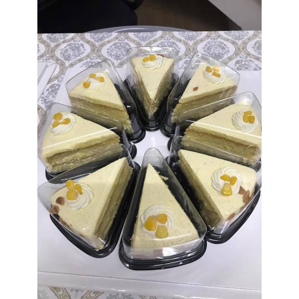 100 Hộp bánh tam giác - hộp bánh tiramisu tam giác A03 mang về