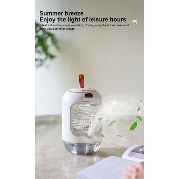 Quạt Phun Sương Để Bàn Làm Mát Xiaomi 3600mAh Có Thể Sạc Lại Hàng nhập khẩu