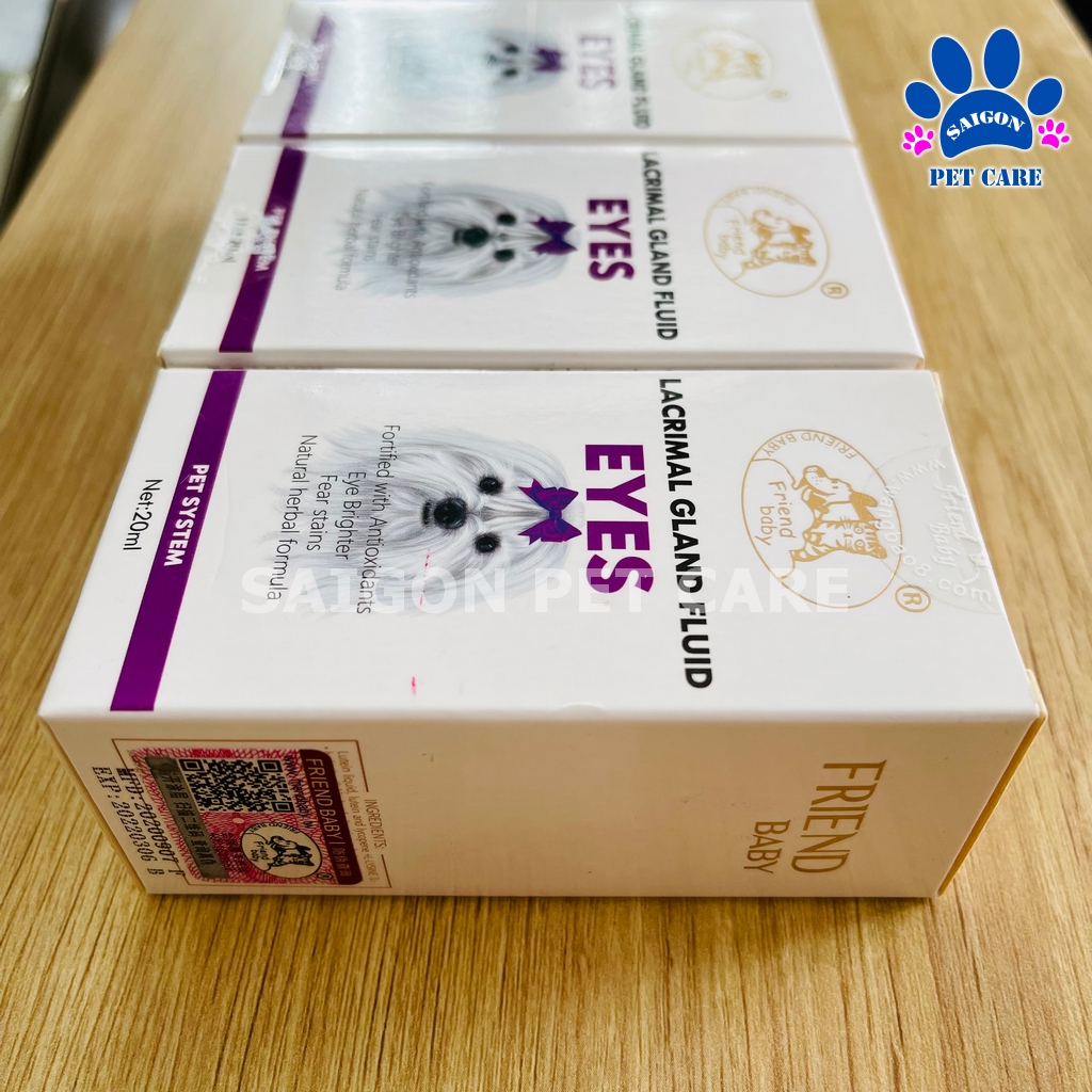 Siro chống chảy nước mắt Friend Baby Lacrimalglan Fluid Eyes cho chó mèo